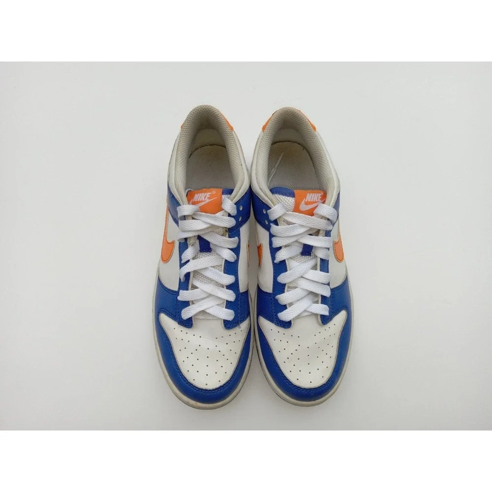 Nike Dunk Low Top GS Youth Blue And Orange Kids Sneakers Shoes Size 6.5 Y